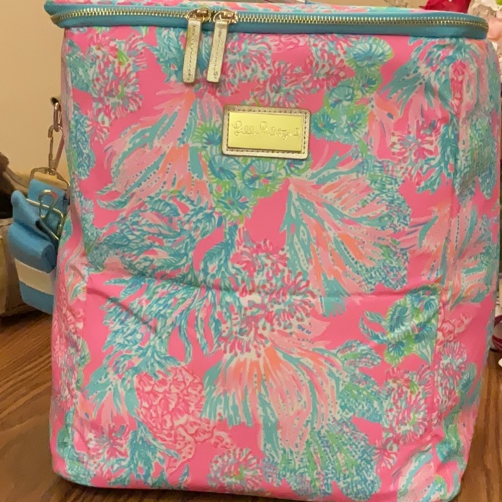 Lilly Pulitzer Pink and Blue Patterned Bag